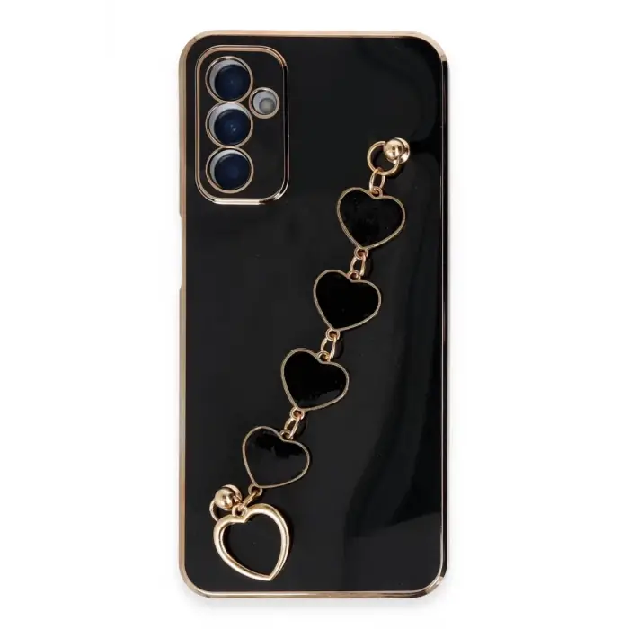 Newface Samsung Galaxy A14 4G Kılıf Esila Silikon - Siyah
