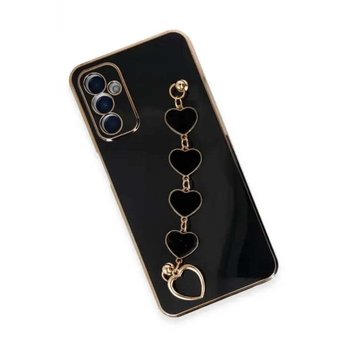 Newface Samsung Galaxy A14 4G Kılıf Esila Silikon - Siyah