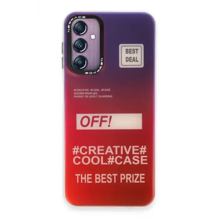Newface Samsung Galaxy A14 4G Kılıf Estoril Desenli Kapak - Estoril - 9