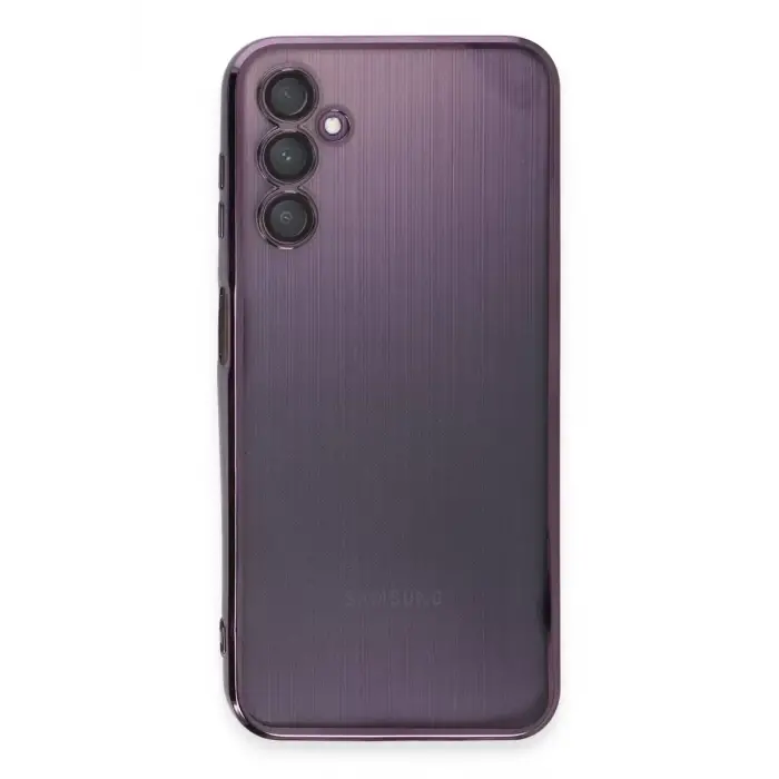 Newface Samsung Galaxy A14 4G Kılıf Razer Lensli Silikon - Mor