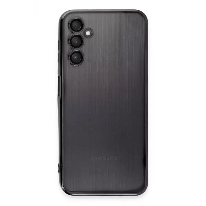 Newface Samsung Galaxy A14 4G Kılıf Razer Lensli Silikon - Siyah