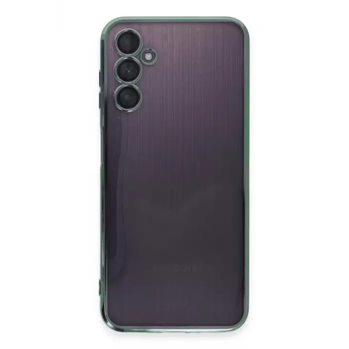 Newface Samsung Galaxy A14 4G Kılıf Razer Lensli Silikon - Yeşil