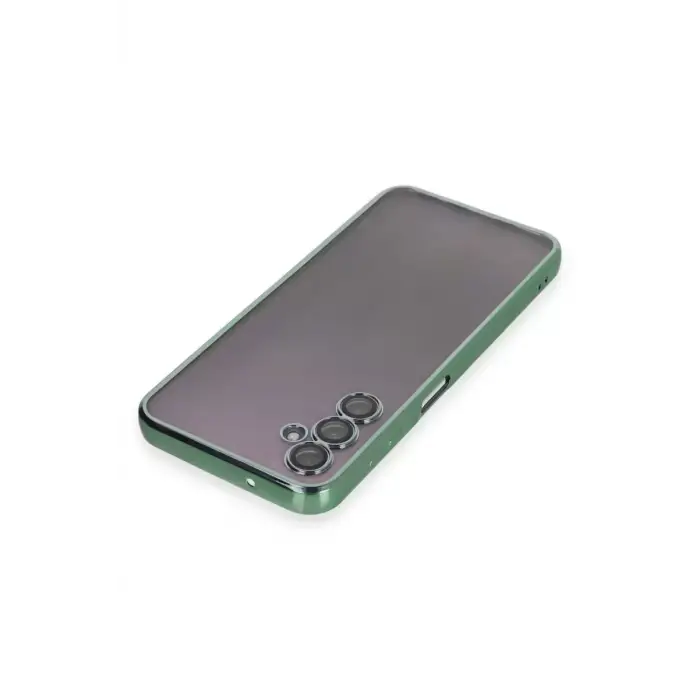 Newface Samsung Galaxy A14 4G Kılıf Razer Lensli Silikon - Yeşil
