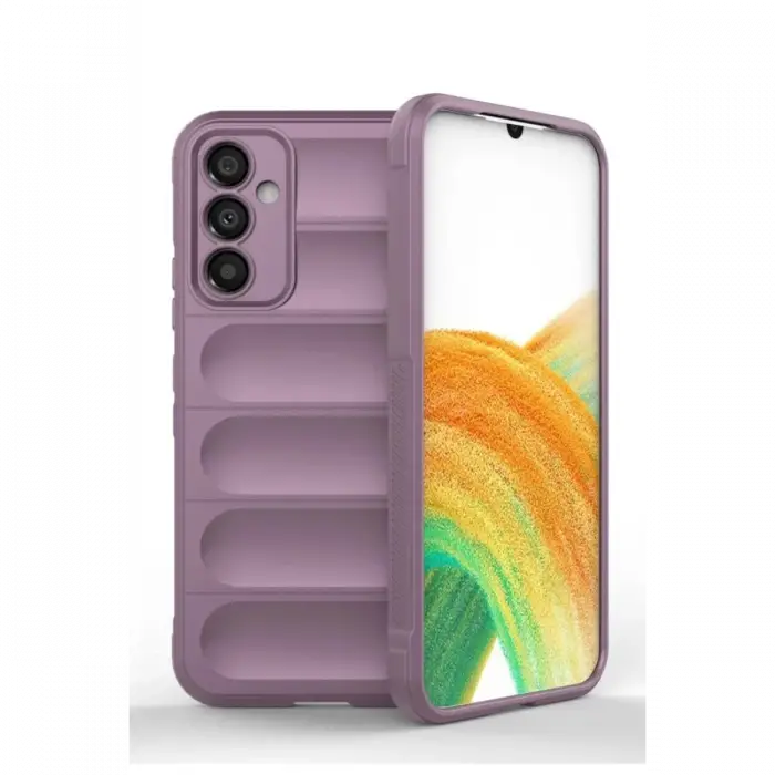 Newface Samsung Galaxy A15 4G Kılıf Optimum Silikon - Mor