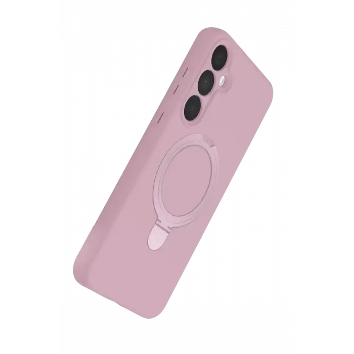 Newface Samsung Galaxy A15 4G Regal Magsafe Standlı Kapak - Açık Pembe