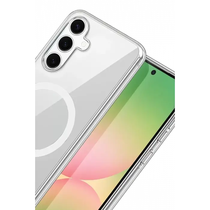 Newface Samsung Galaxy A16 5G Combo Sert Şeffaf Magsafe Kapak - Şeffaf