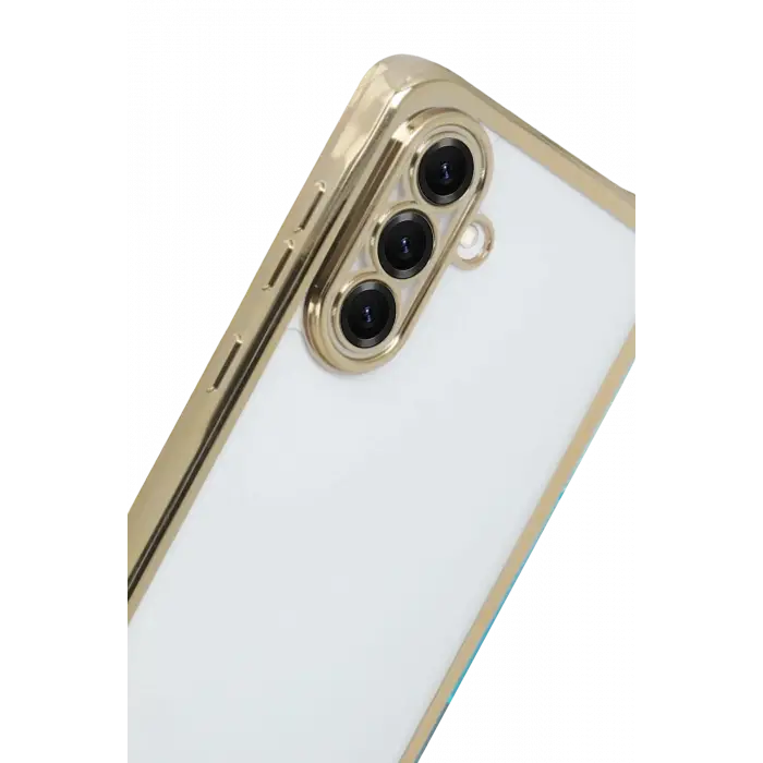 Newface Samsung Galaxy A17 5G Razer Lensli Silikon - Gold