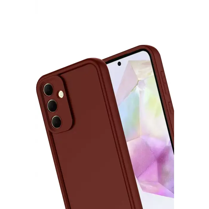 Newface Samsung Galaxy A17 5G Viera Silikon - Bordo