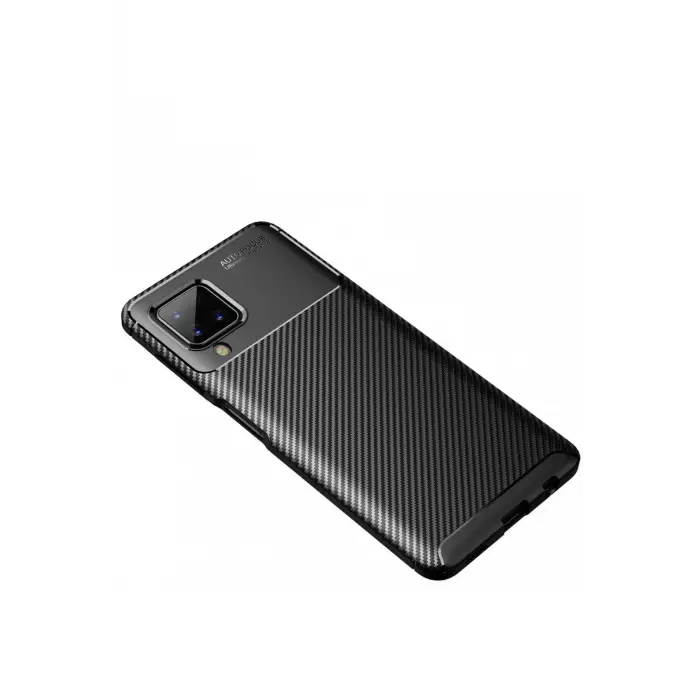 Newface Samsung Galaxy A22 Kılıf Auto Focus Karbon Kapak - Siyah