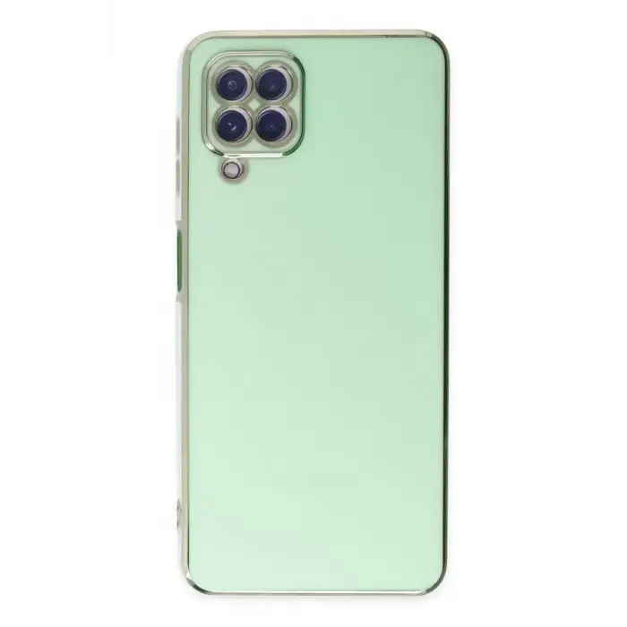 Newface Samsung Galaxy A22 Kılıf Volet Silikon - Açık Yeşil
