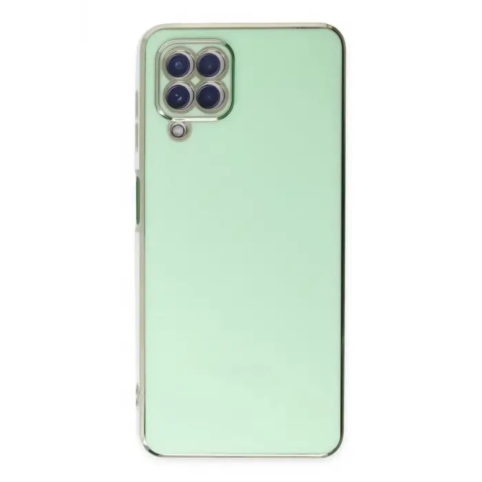Newface Samsung Galaxy A22 Kılıf Volet Silikon - Açık Yeşil