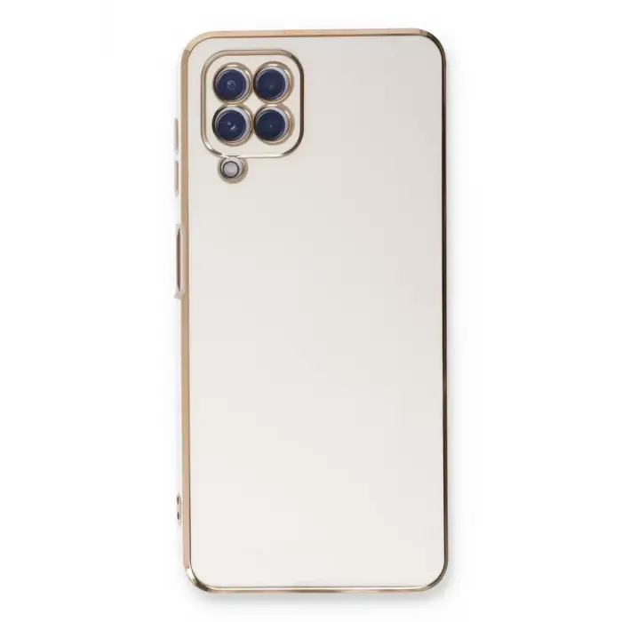 Newface Samsung Galaxy A22 Kılıf Volet Silikon - Beyaz