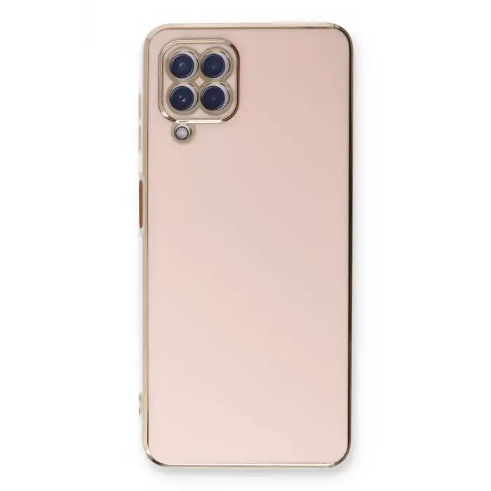 Newface Samsung Galaxy A22 Kılıf Volet Silikon - Pembe