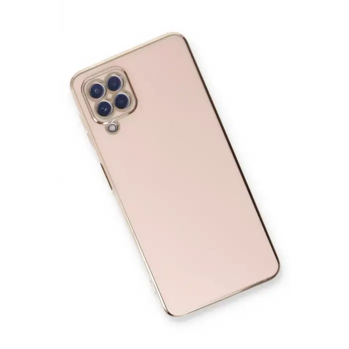 Newface Samsung Galaxy A22 Kılıf Volet Silikon - Pembe
