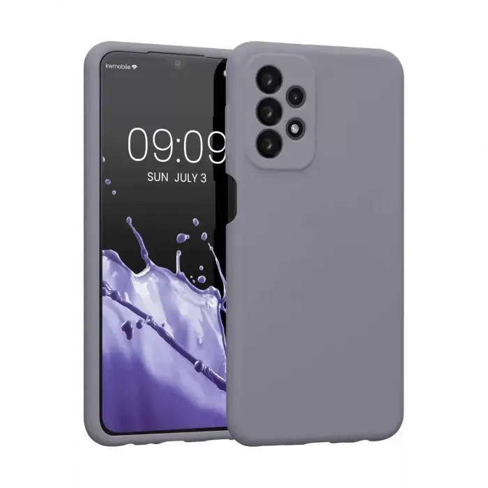 Newface Samsung Galaxy A23 4G Kılıf First Silikon - Gri