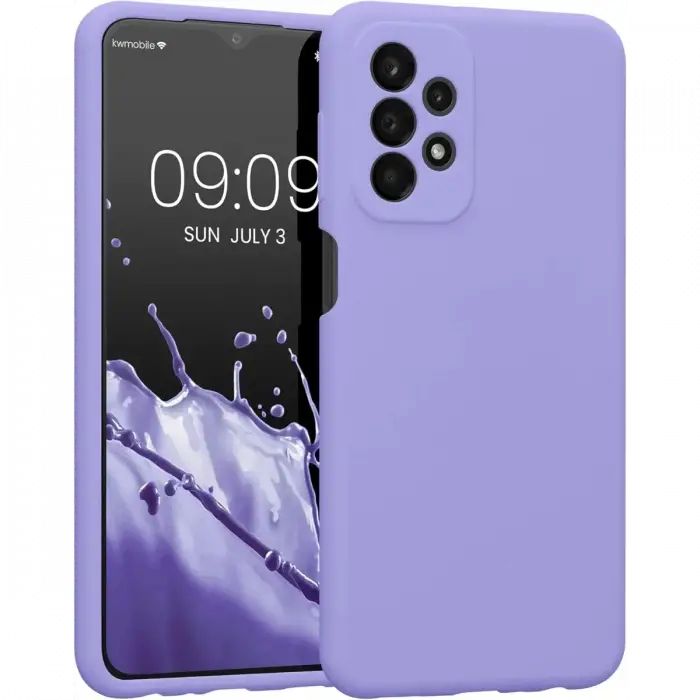 Newface Samsung Galaxy A23 4G Kılıf First Silikon - Lila