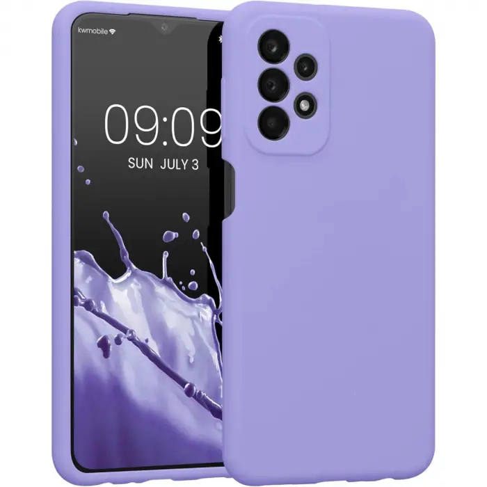 Newface Samsung Galaxy A23 4G Kılıf First Silikon - Lila