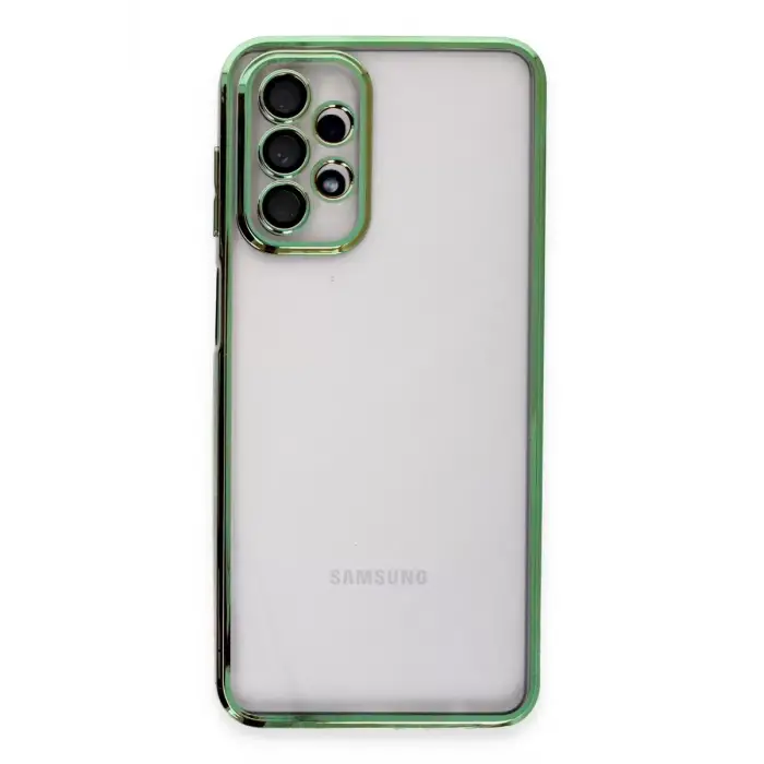 Newface Samsung Galaxy A23 4G Kılıf Razer Lensli Silikon - Yeşil