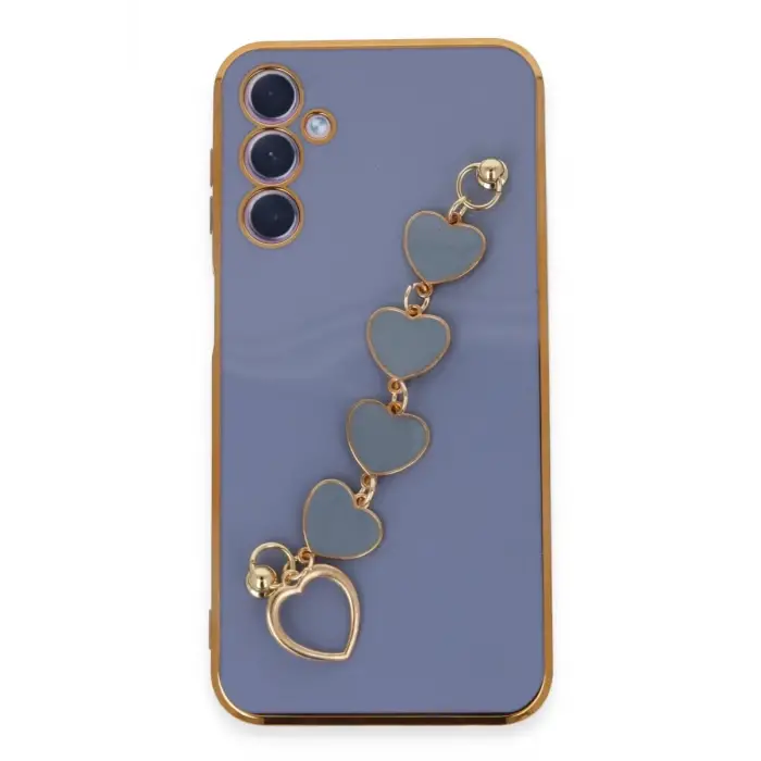 Newface Samsung Galaxy A24 4G Kılıf Esila Silikon - Gri