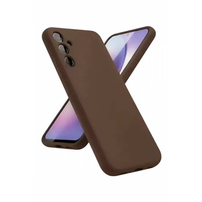 Newface Samsung Galaxy A24 4G Kılıf First Silikon - Kahverengi