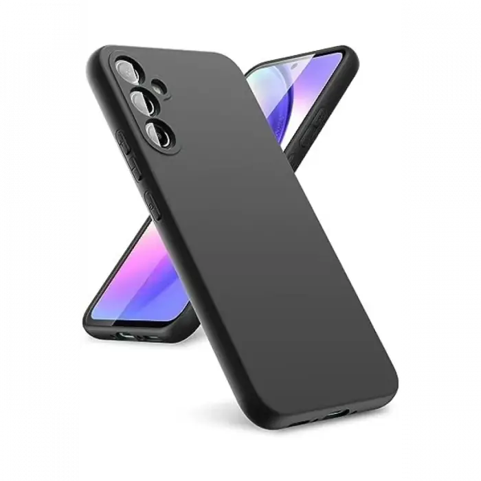 Newface Samsung Galaxy A24 4G Kılıf First Silikon - Siyah