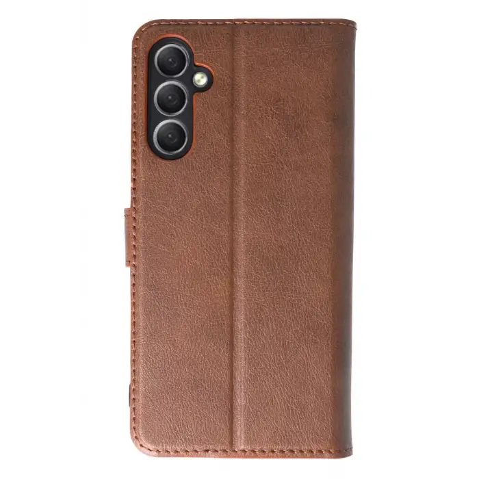 Newface Samsung Galaxy A24 4G Kılıf Trend S Plus Kapaklı Kılıf - Taba