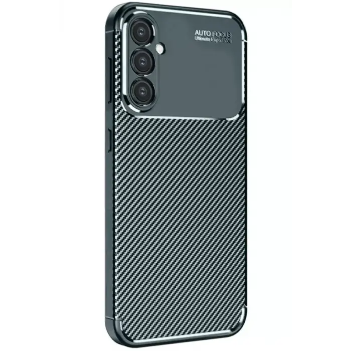 Newface Samsung Galaxy A26 Kılıf Auto Focus Karbon Kapak - Koyu Yeşil
