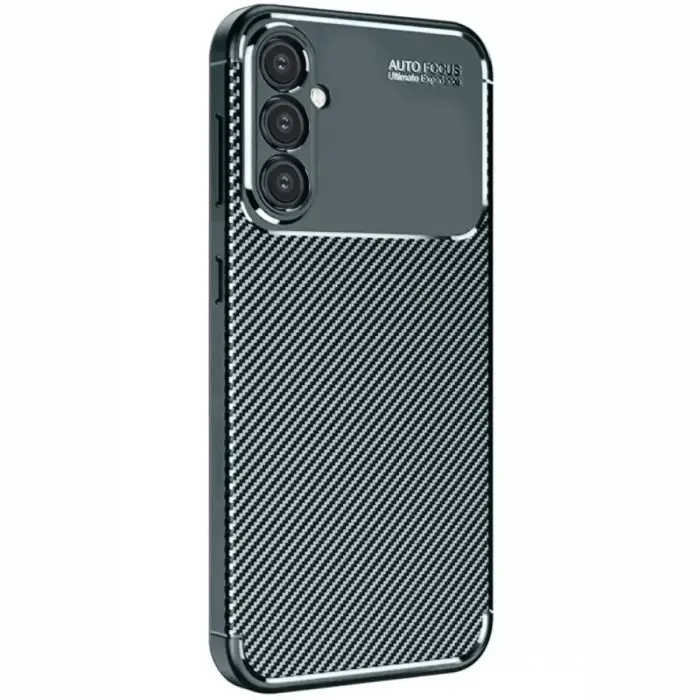 Newface Samsung Galaxy A26 Kılıf Auto Focus Karbon Kapak - Koyu Yeşil