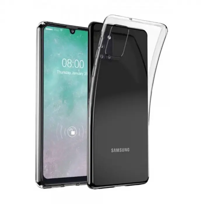 Newface Samsung Galaxy A31 Kılıf Lüx Şeffaf Silikon