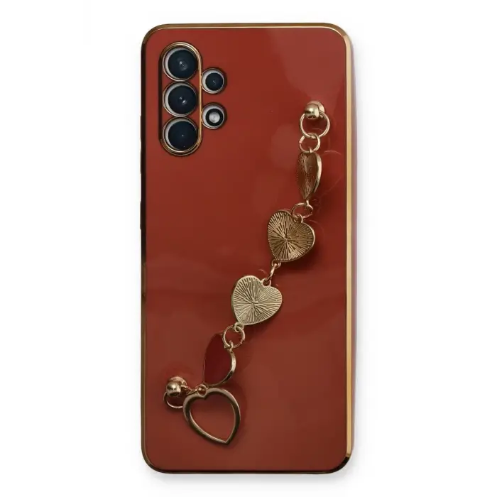 Newface Samsung Galaxy A32 Kılıf Esila Silikon - Kırmızı