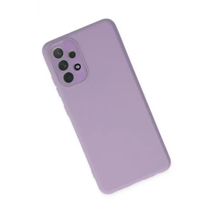 Newface Samsung Galaxy A33 5G Kılıf Lansman Glass Kapak - Lila