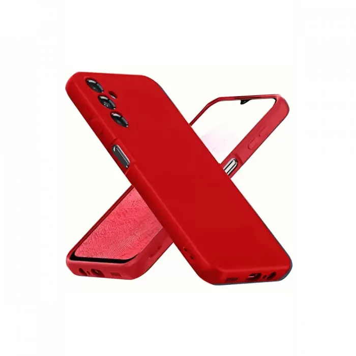 Newface Samsung Galaxy A34 5G Kılıf First Silikon - Kırmızı