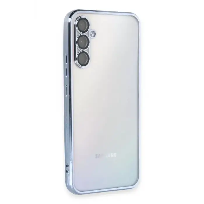 Newface Samsung Galaxy A34 5G Kılıf Razer Lensli Silikon - Açık Mavi
