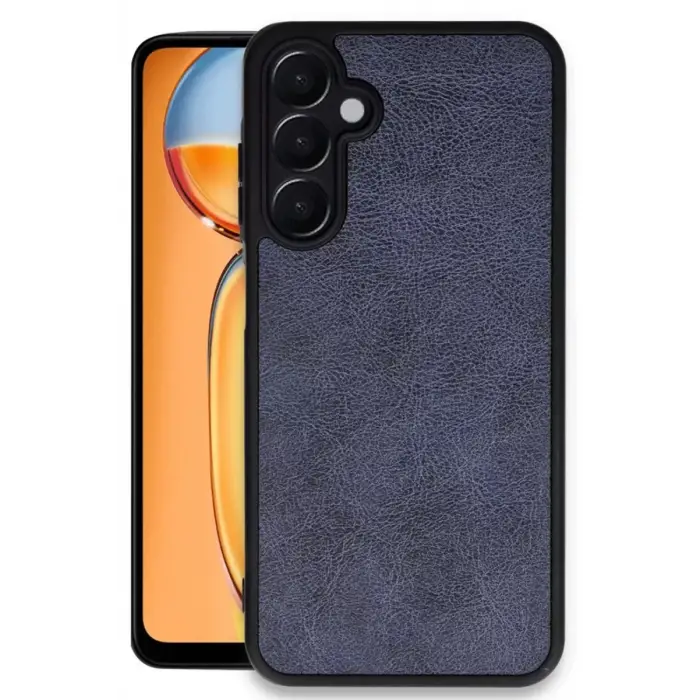 Newface Samsung Galaxy A36 Kılıf Aras Deri Kapak - Lacivert