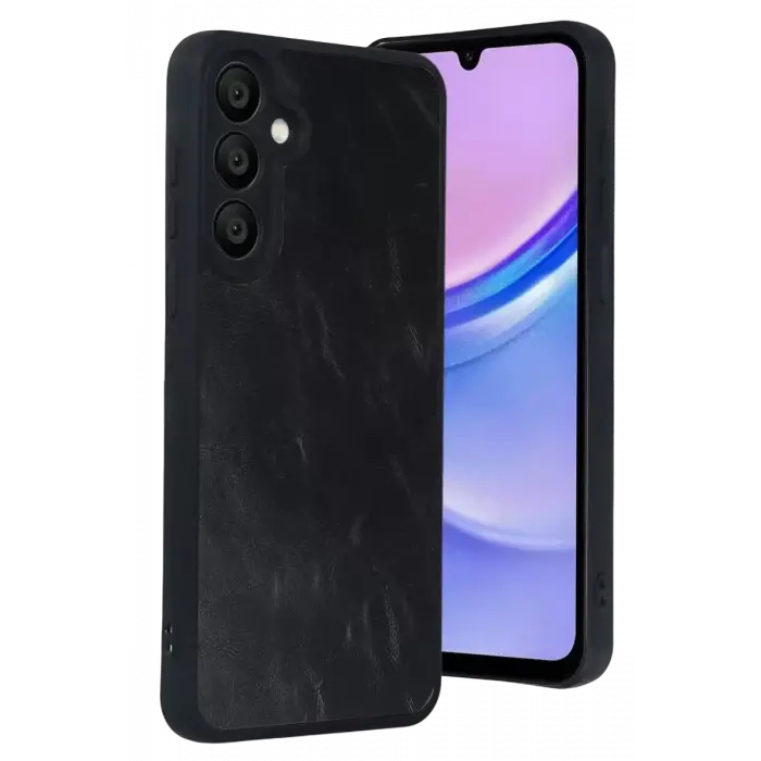 Newface Samsung Galaxy A37 5G Aras Deri Kapak - Siyah