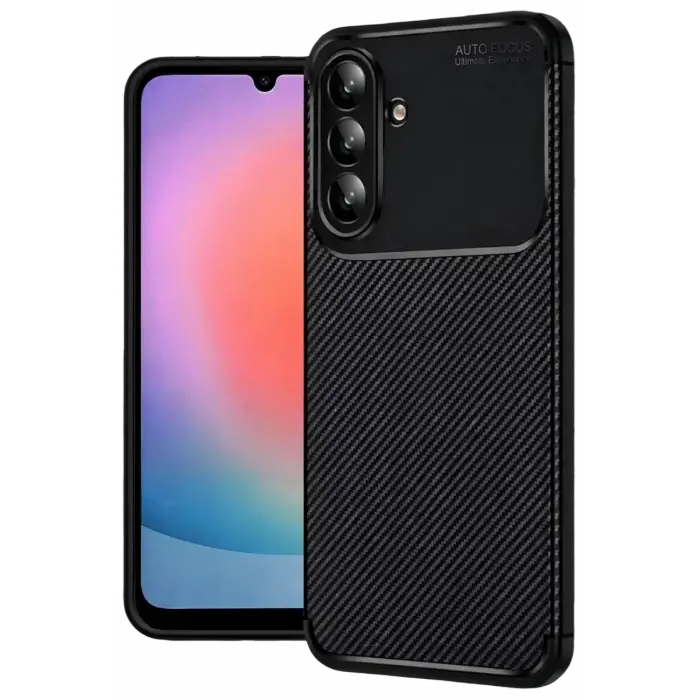 Newface Samsung Galaxy A37 5G Auto Focus Karbon Kapak - Siyah