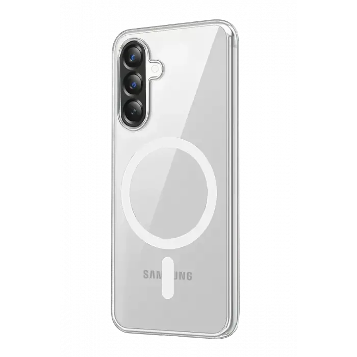 Newface Samsung Galaxy A37 5G Combo Sert Şeffaf Magsafe Kapak - Şeffaf