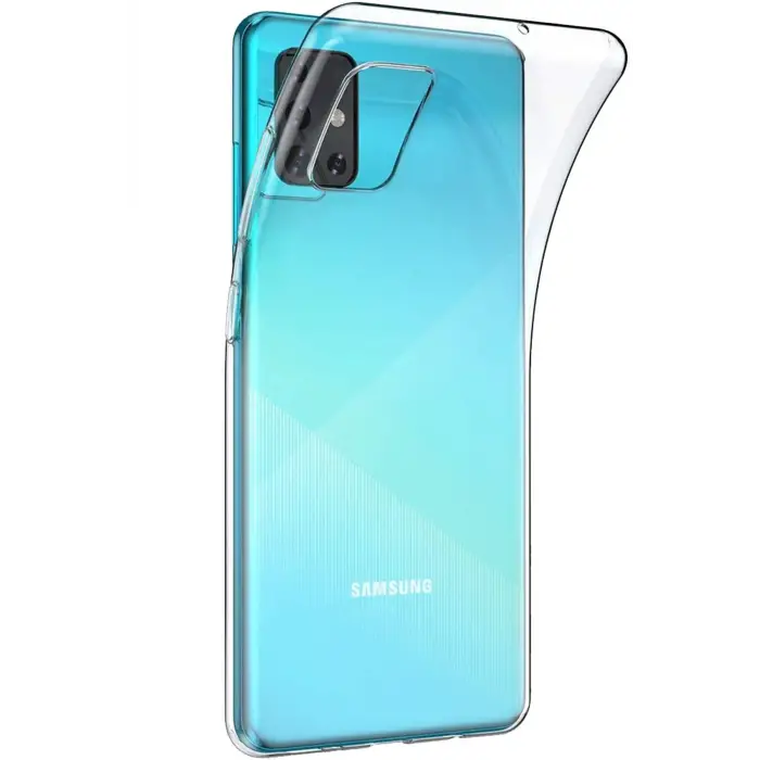 Newface Samsung Galaxy A51 Kılıf Lüx Şeffaf Silikon