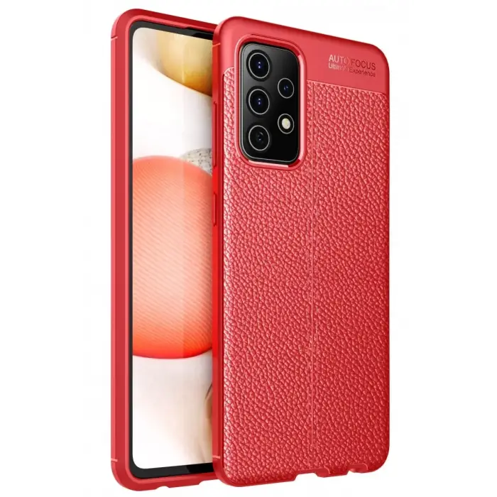 Newface Samsung Galaxy A52 Kılıf Auto Focus Kapak - Kırmızı