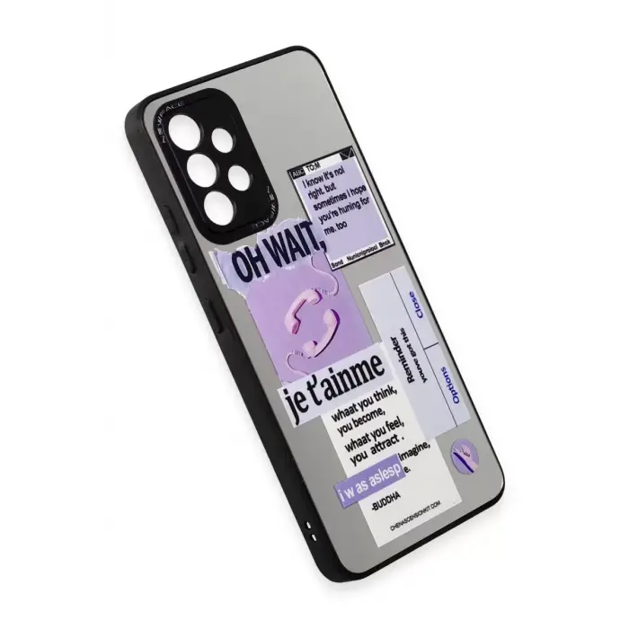 Newface Samsung Galaxy A52 Kılıf Mirror Desenli Kapak - Mirror - 4