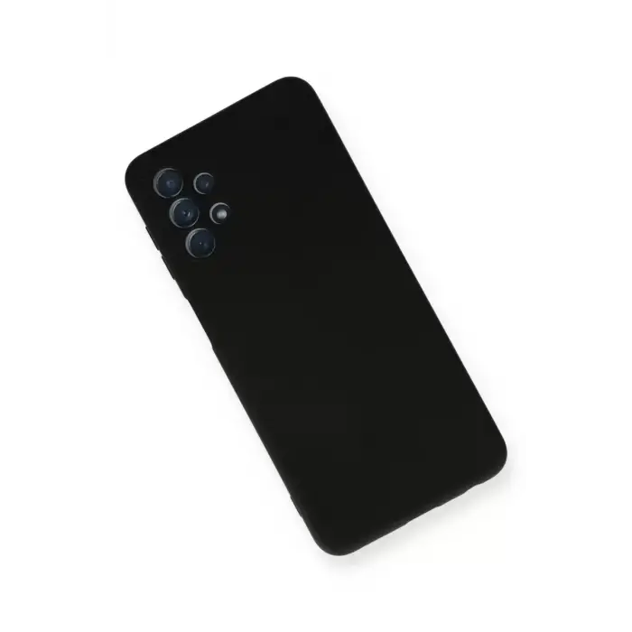 Newface Samsung Galaxy A52 Kılıf Nano içi Kadife Silikon - Siyah