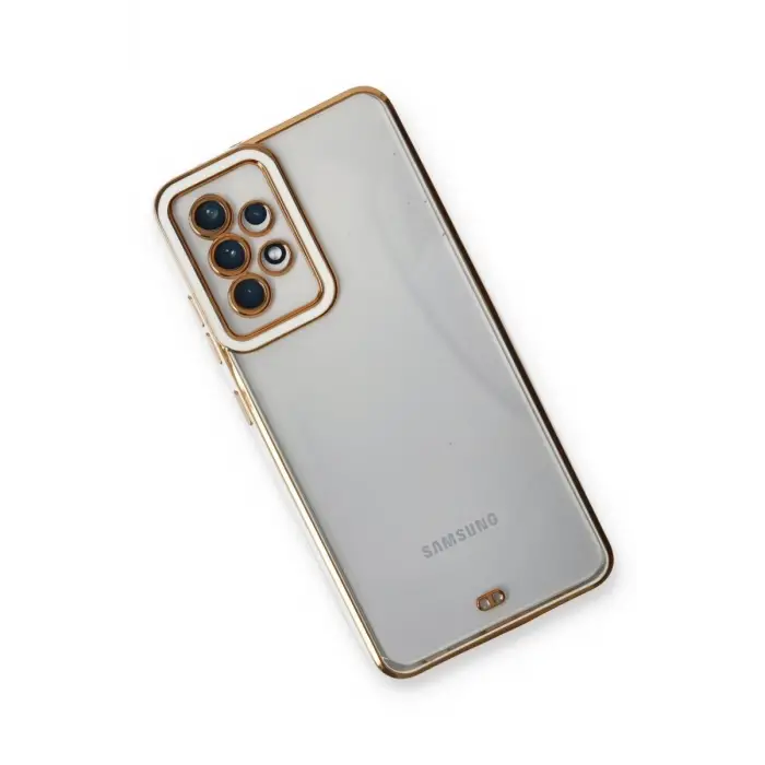 Newface Samsung Galaxy A53 5G Kılıf Liva Lens Silikon - Beyaz