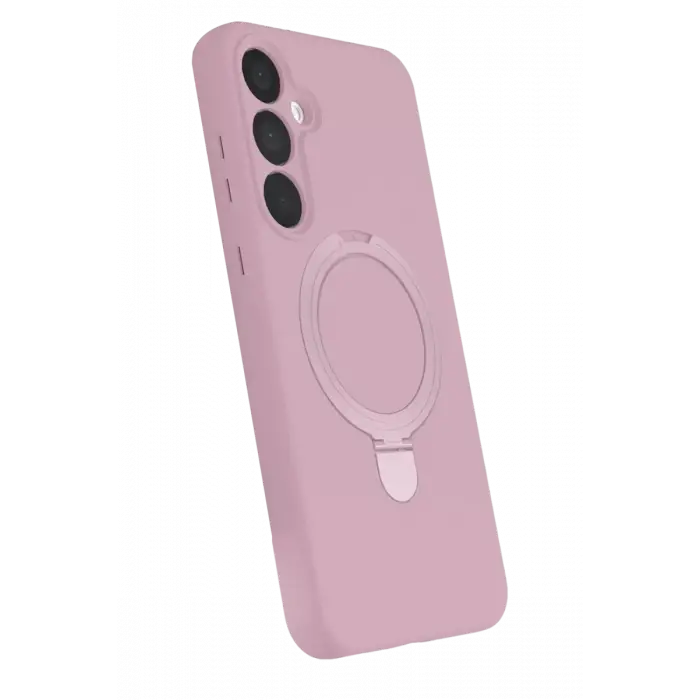 Newface Samsung Galaxy A55 5G Regal Magsafe Standlı Kapak - Açık Pembe
