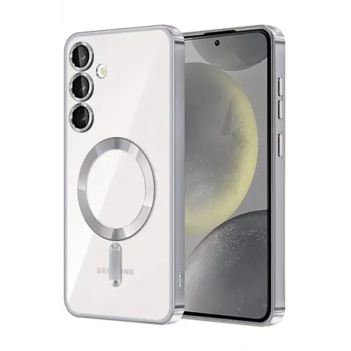 Newface Samsung Galaxy A56 Kross Magneticsafe Kapak - Gümüş