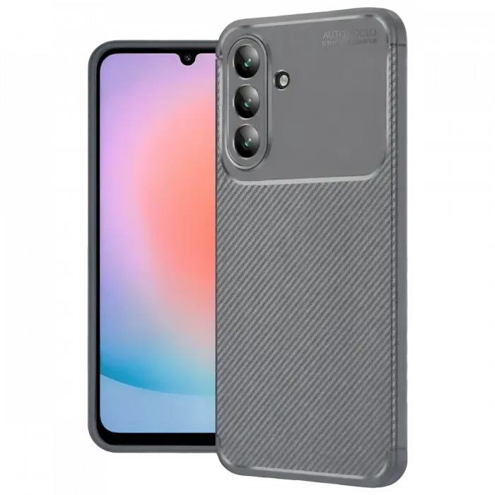 Newface Samsung Galaxy A57 5G Auto Focus Karbon Kapak - Gri