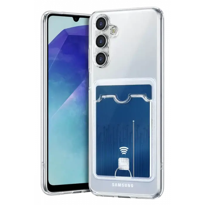 Newface Samsung Galaxy A57 5G Kart Şeffaf Silikon - Şeffaf