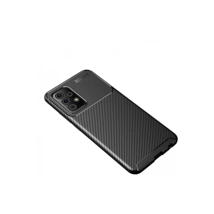 Newface Samsung Galaxy A72 Kılıf Auto Focus Karbon Kapak - Siyah
