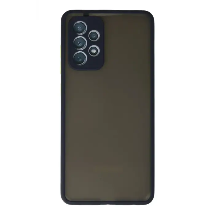 Newface Samsung Galaxy A72 Kılıf Montreal Silikon Kapak - Lacivert
