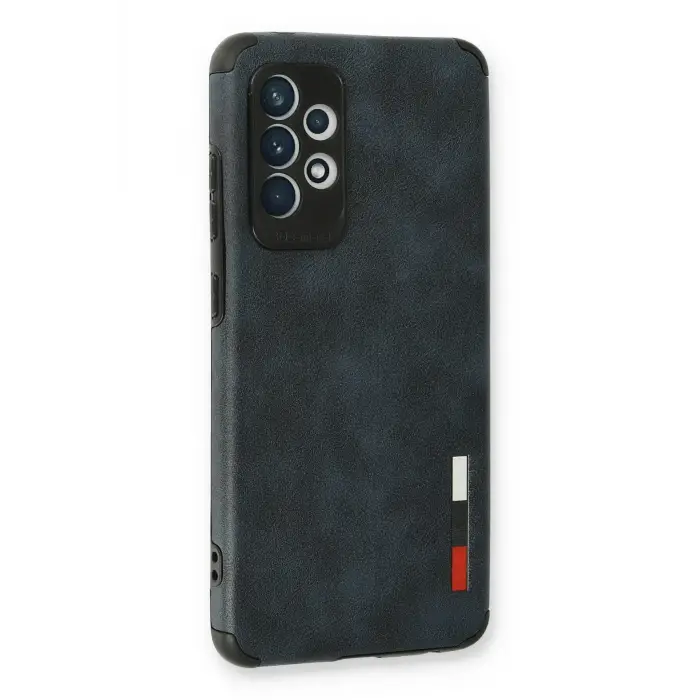 Newface Samsung Galaxy A73 5G Kılıf Loop Deri Silikon - Lacivert