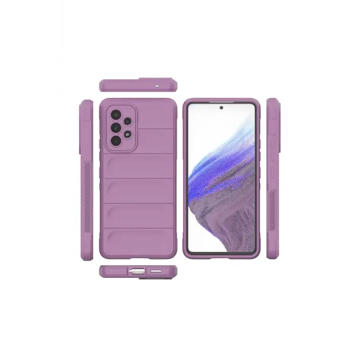 Newface Samsung Galaxy A73 5G Kılıf Optimum Silikon - Mor